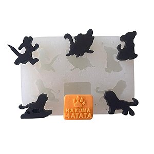 Molde de Silicone para apliques de Artesanato - Leão
