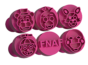 Carimbos para Doces Brigadeiro - Jogo de Terror do Freddy