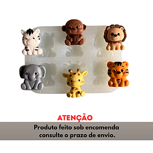 Molde de Silicone para apliques de Artesanato - Safari 2