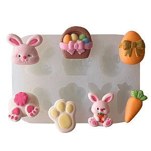 Molde de Silicone para apliques de Confeitaria - Páscoa 2