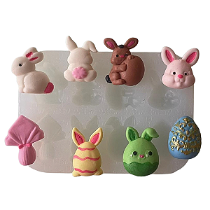 Molde de Silicone para apliques de Artesanato - Páscoa 3
