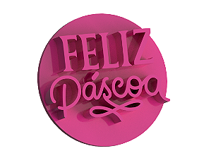 Carimbo para Doces Brigadeiro Feliz Páscoa (modelo 3) 3cm
