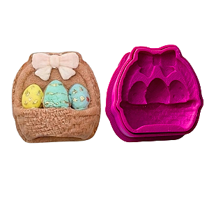 Cesta de Ovos da Páscoa - Ejetor Modelador para Brigadeiros