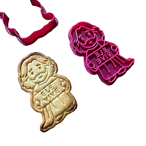 Cortador e Marcador para Biscoitos | Jesus - 7cm | Ideal para Massas, Pasta Americana e Biscuit