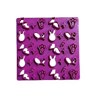 Marcador Textura Páscoa (modelo 02) 8cm para pasta Americana