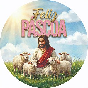 Adesivos Páscoa Religiosa | 4 Modelos - 3cm, 4cm e 5cm