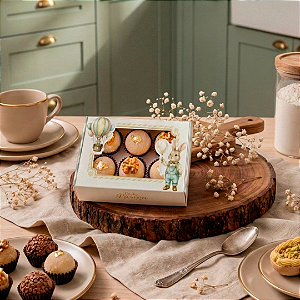 Caixa Páscoa para 6 Doces com Visor - Afeto - 10 unid.