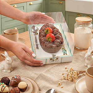 Caixa Páscoa Ovo de Colher 250-500g Basic Afeto - 10 unid.