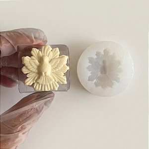 Molde de Silicone para apliques de Artesanato - Divino Espírito Santo 4cm