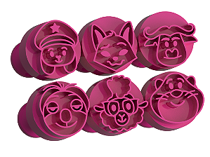 Carimbos para Doces Brigadeiro - Zoo Útopia