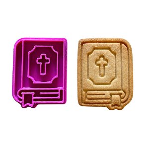 Cortador e Marcador para Biscoitos | Bíblia 5cm | Ideal para Massas, Pasta Americana e Biscuit