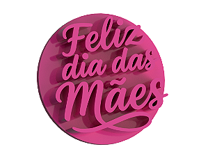 Carimbo para Doces Brigadeiro - Feliz Dia das Mães 3cm (modelo 3)