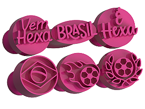 Carimbos para Doces Brigadeiro - Copa do Mundo 2