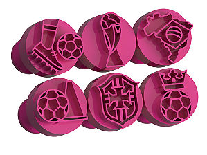 Carimbos para Doces Brigadeiro - Copa do Mundo 3