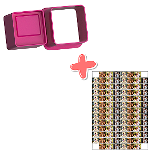 Polaroid e Apliques de Papel de Arroz Personalizado - Ejetor Modelador para Brigadeiros