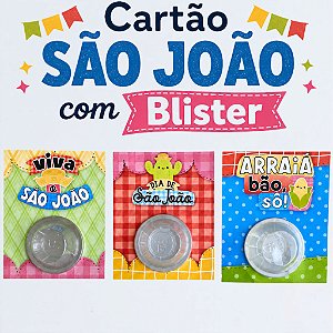 Cartão com Blister | São João -  25 e 50 Unidades