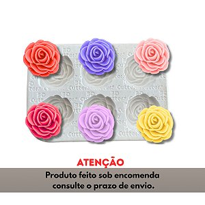 Molde de Silicone para apliques de Artesanato - Rosas
