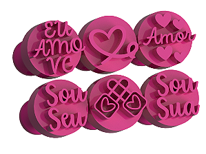 Carimbos para Doces Brigadeiro - Dia dos Namorados 5