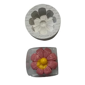 Molde de Silicone para apliques de Artesanato - Flor de Cosmos