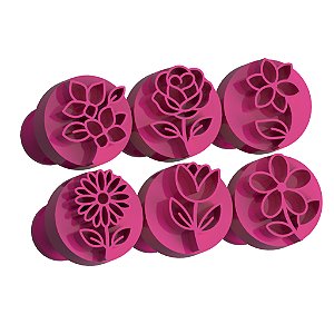 Carimbos para Doces Brigadeiro - Flores 4