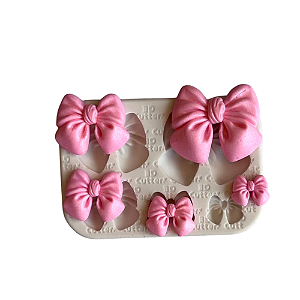 Molde de Silicone para apliques de Confeitaria - Laço Pomposo