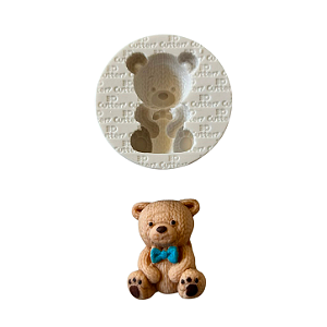 Molde de Silicone para apliques de Artesanato - Urso Tricô