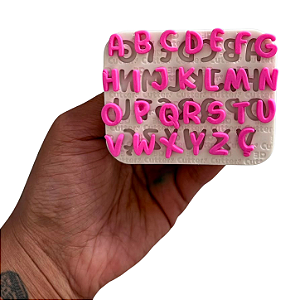 Molde para Apliques de Confeitaria - Alfabeto