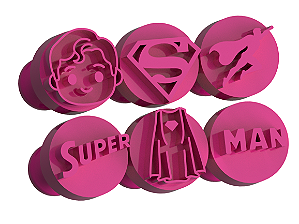 Carimbos para Doces Brigadeiro - Homem Super