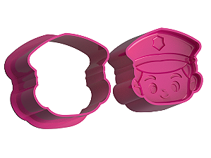 Ejetor Modelador para Brigadeiros - Policial - 2 Peças - 3,5 cm a 4 cm