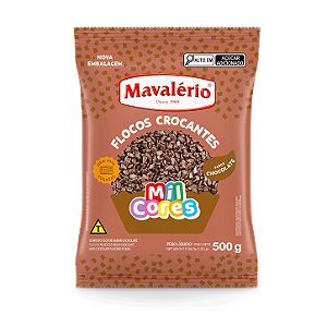 Flocos Sabor Chocolate Crocante 500g - Mavalério