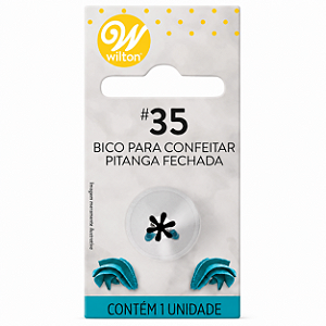 Bico para Confeitar - Tamanho P - Pitanga Fechada 35 - Wilton