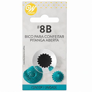 Bico para Confeitar - Tamanho G - Pitanga Aberta 8B - Wilton