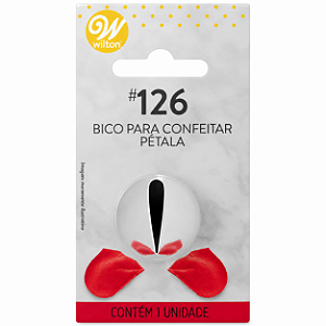 Bico para Confeitar - Tamanho G - Pétala 126 - Wilton