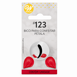 Bico para Confeitar - Tamanho G - Pétala 123 - Wilton
