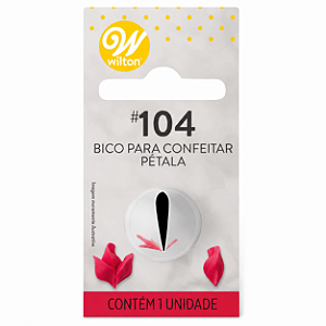 Bico para Confeitar - Tamanho P - Pétala 104 - Wilton