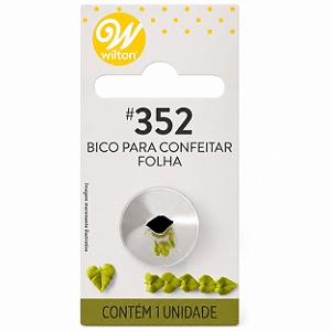 Bico para Confeitar - Tamanho P - Folha 352 - Wilton