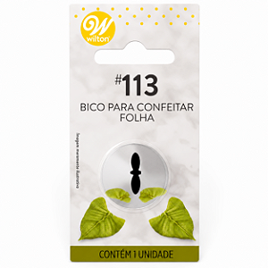 Bico para Confeitar - Tamanho G - Folha 113 - Wilton