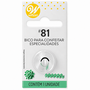 Bico para Confeitar - Tamanho P - Especialidade 81 - Wilton
