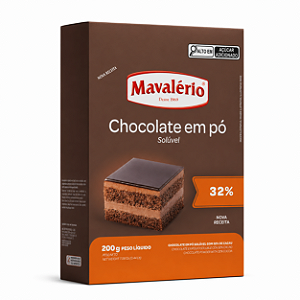 CHOCOLATE EM PÓ 32% DE CACAU MAVALÉRIO - 200g