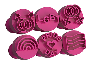 Carimbos para Doces Brigadeiros - LGBT