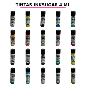 InkSugar Tinta Alimentícia - Cores Variadas - 4ml ou 12 ml