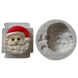 Molde de Silicone para Brigadeiro - Papai Noel 3,8cm