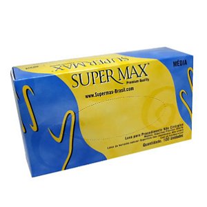Luva Proced Latex Supermax C/100 (M)