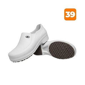 Calçado Antiderrapante BB65 Branco Nº 39 Soft Works