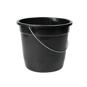 Balde Plastico Shangrila Preto 15Ltrs