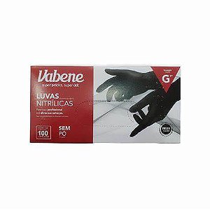 LUVA NITRILICA VABENE BLACK C/100 (G)