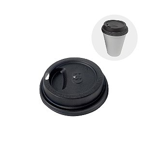 2 x Tampa P/Copo Café Descar -Térmico - 240ML C/10 Unid 73MM