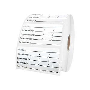 ETIQUETA DE MANIPULAÇÃO DE ALIMENTOS 30MM C/960 UND - WIDE STOCK