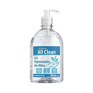Álcool em Gel para as mãos 500mL AllClean Audax