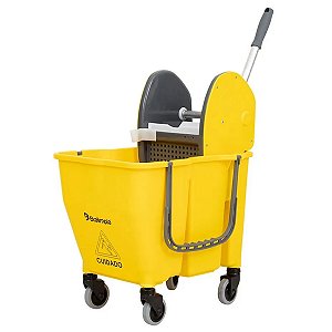 Conjunto Balde Espremedor Doblô Flex 30L Amarelo - Bralimpia